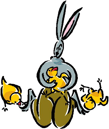 Rabbits clip art