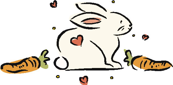 Rabbits clip art