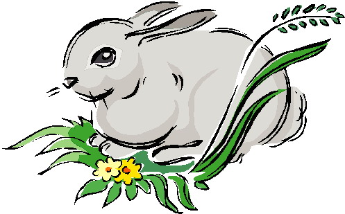 Rabbits clip art