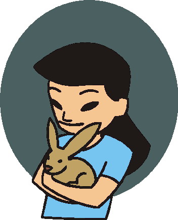 Rabbits clip art