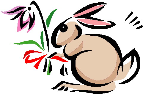 Rabbits clip art