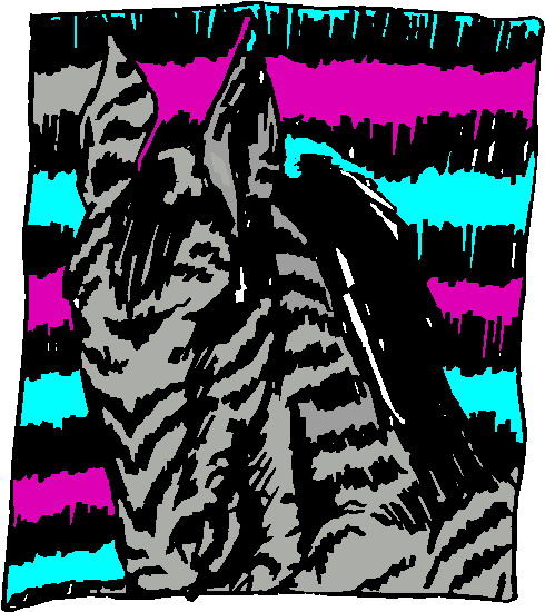 Zebras clip art