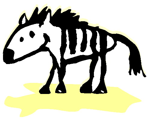 Zebras clip art