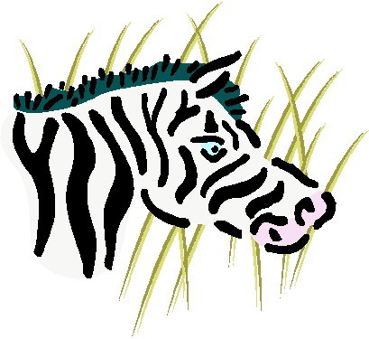 Zebras clip art