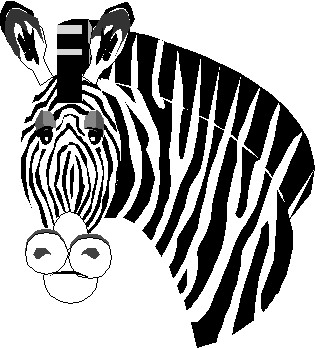 Zebras clip art