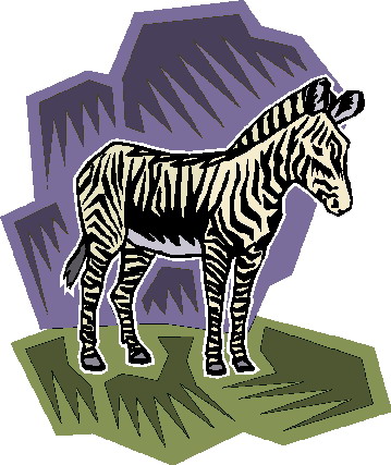 Zebras clip art