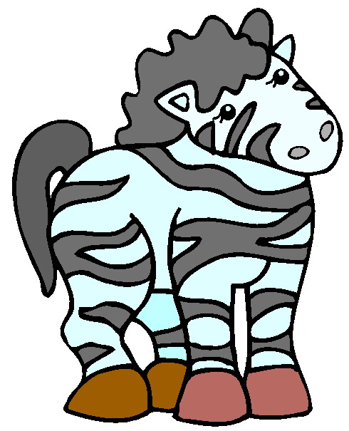 Zebras clip art