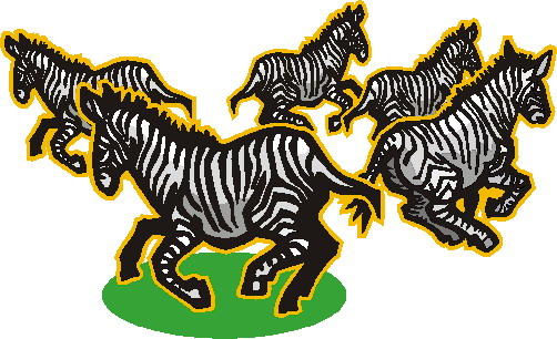 Zebras clip art