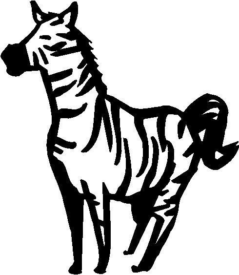 Zebras clip art