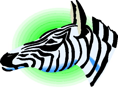 Zebras clip art