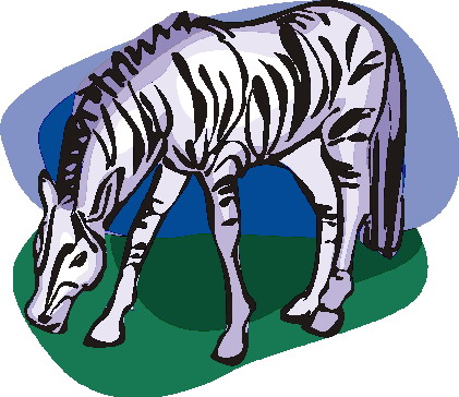 Zebras clip art