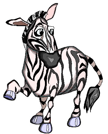 Zebras clip art