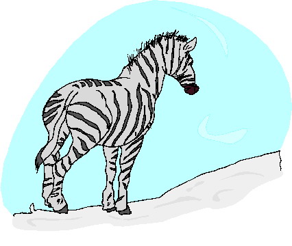 Zebras clip art