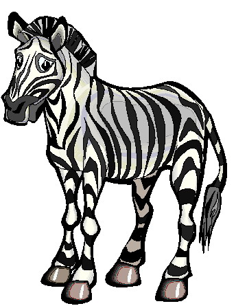 Zebras clip art