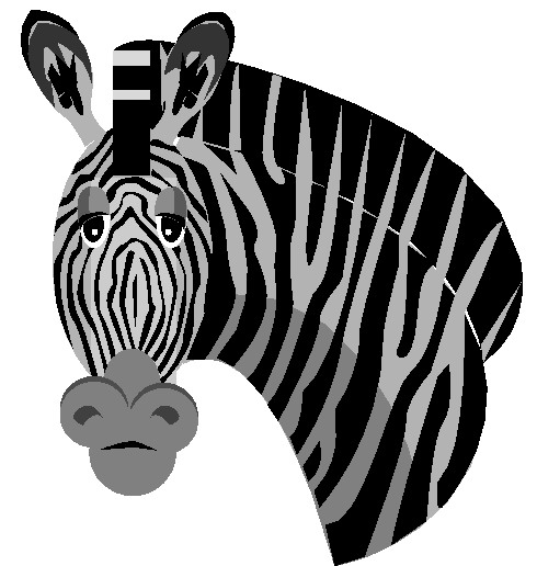 Zebras clip art