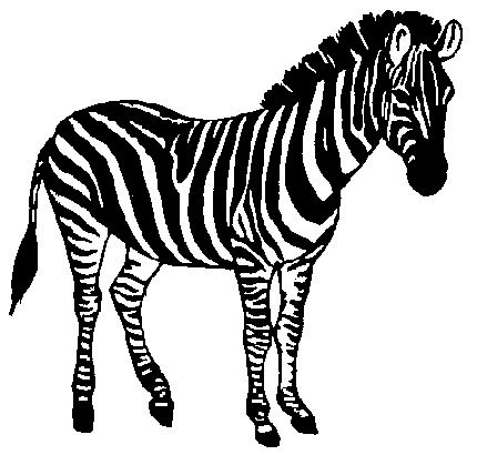 Zebras clip art