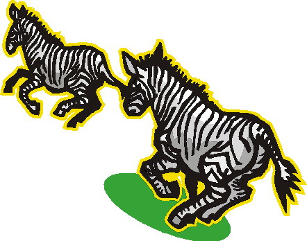 Zebras clip art