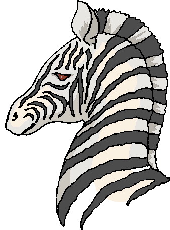 Zebras clip art