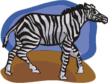 Zebras clip art