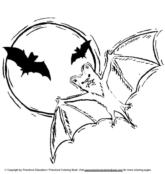 Bat coloring pages