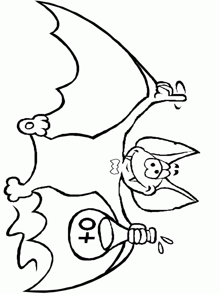 Bat coloring pages