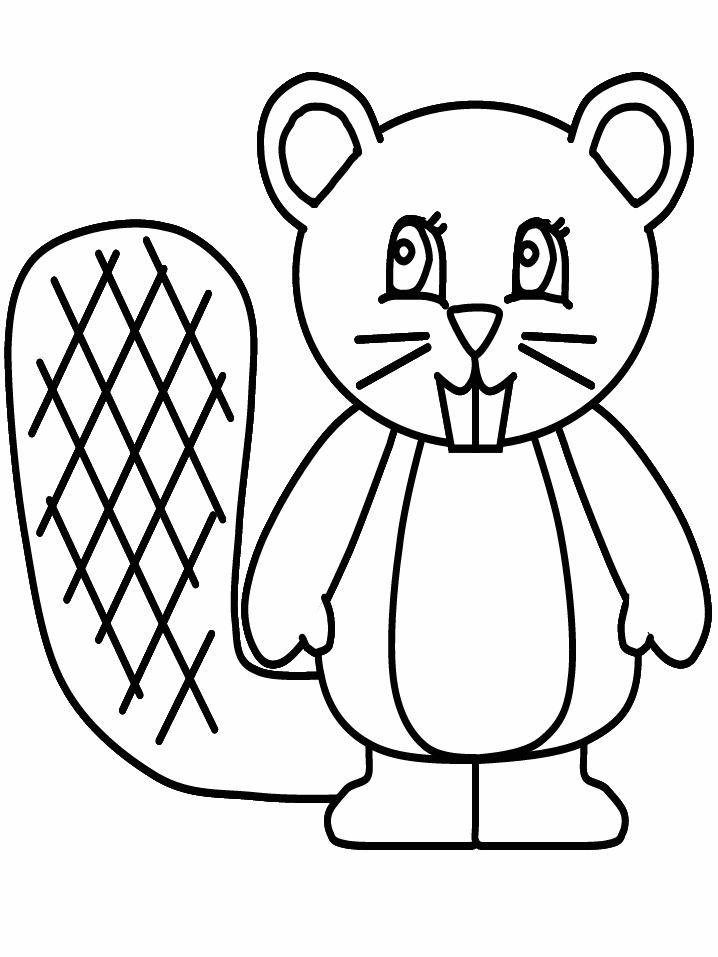 Beaver coloring pages