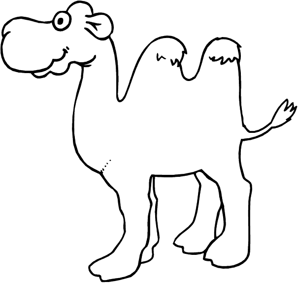 Camel coloring pages