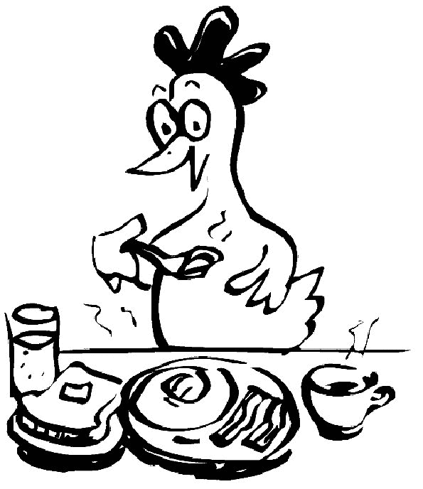 Chicken coloring pages