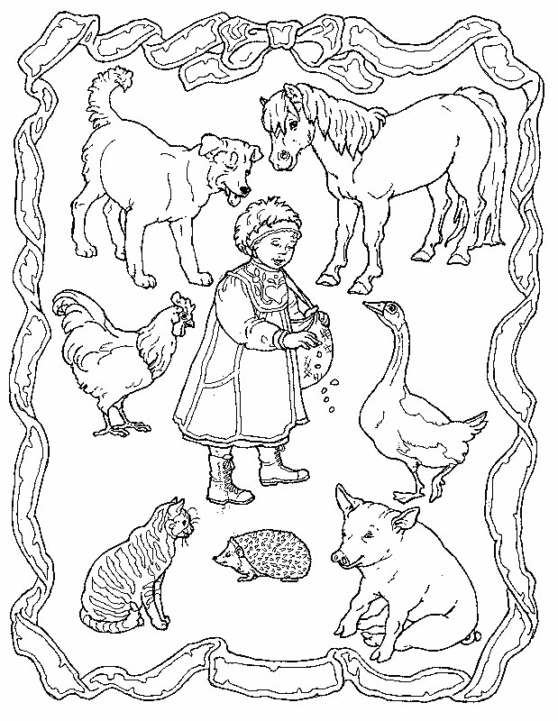 Chicken coloring pages