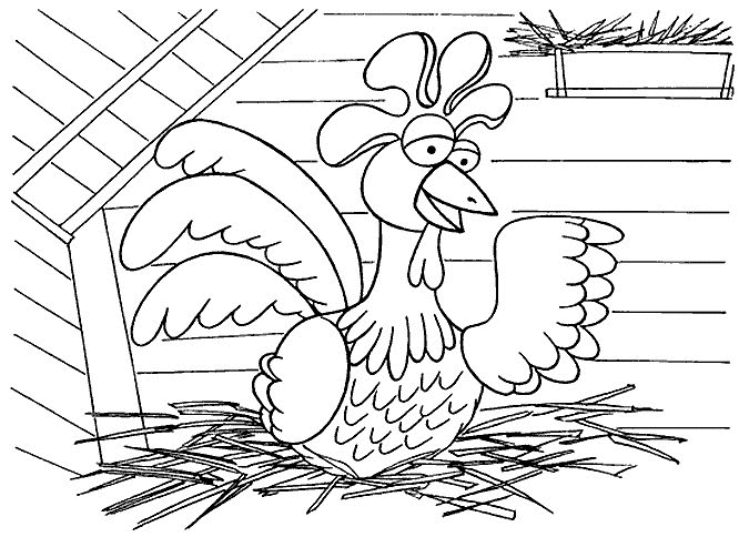 Chicken coloring pages