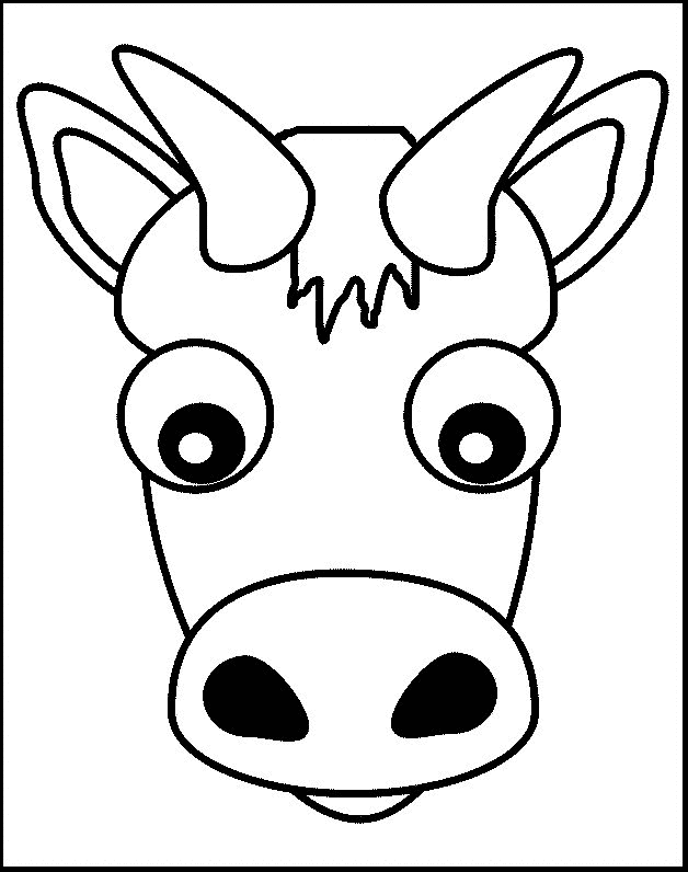 Cow coloring pages