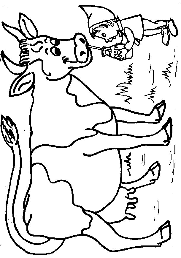 Cow coloring pages