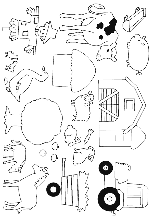 Cow coloring pages