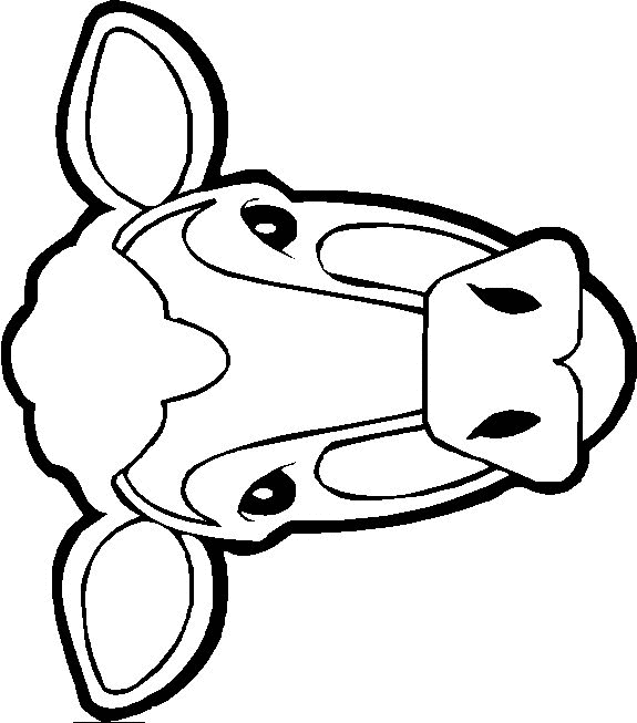 Cow coloring pages