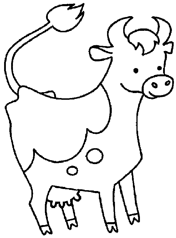 Cow coloring pages