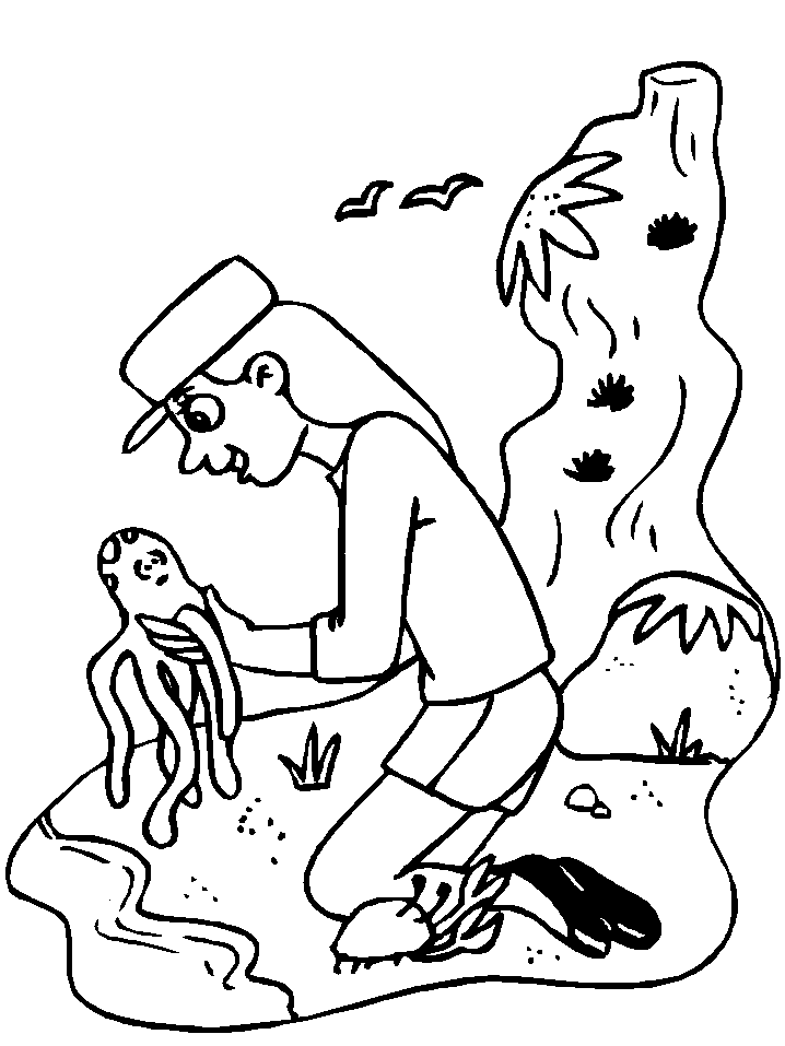 Crab coloring pages