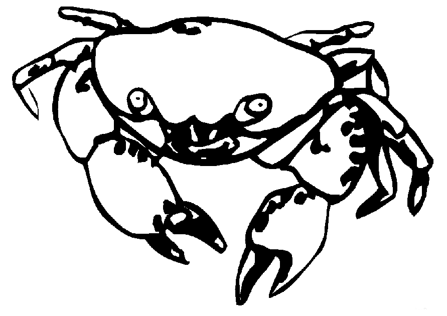 Crab coloring pages