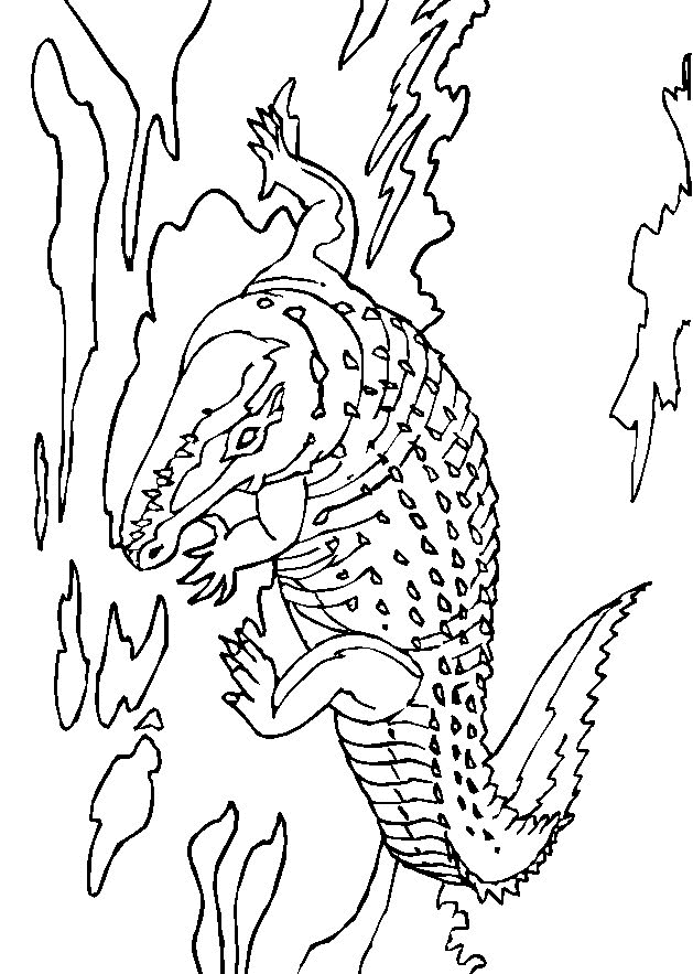 Crocodile coloring pages