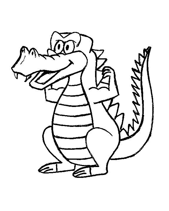 Crocodile coloring pages