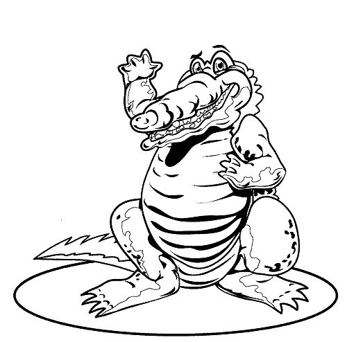 Crocodile coloring pages