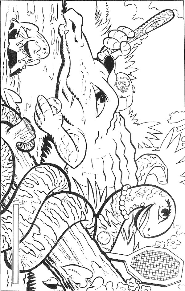 Crocodile coloring pages