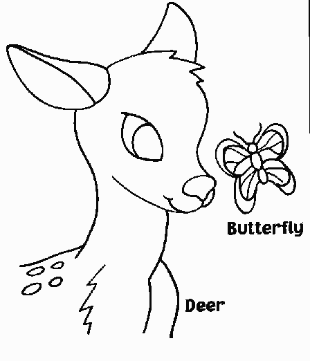 Deer coloring pages