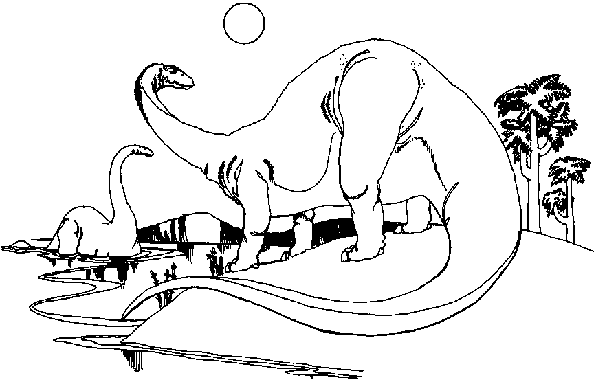 Dinosaur coloring pages