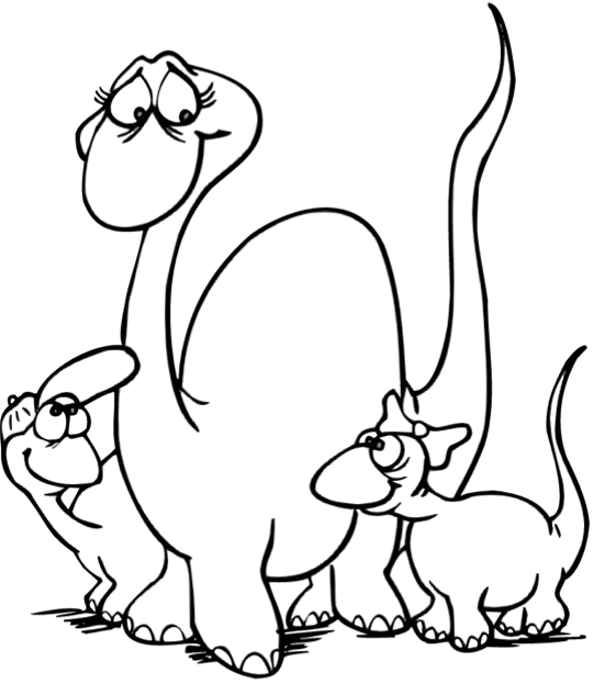 Dinosaur coloring pages