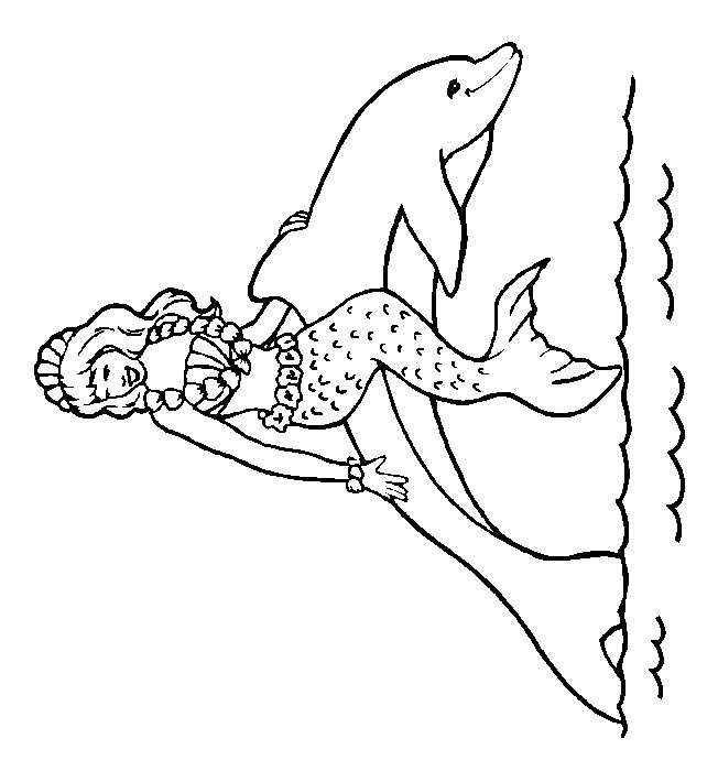 Dolphin coloring pages