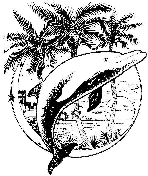 Dolphin coloring pages