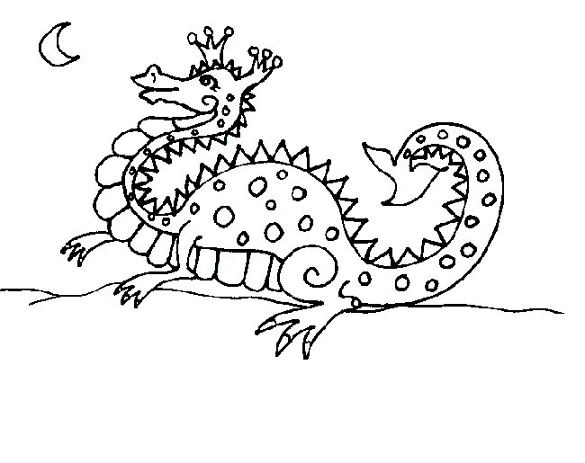 Dragon coloring pages