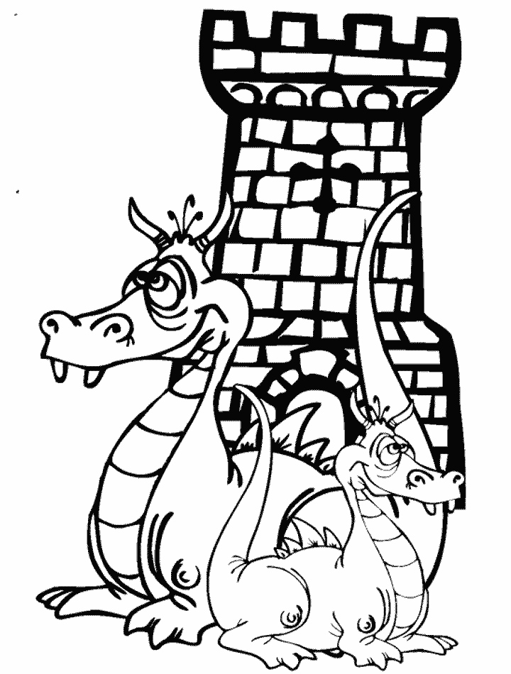 Dragon coloring pages