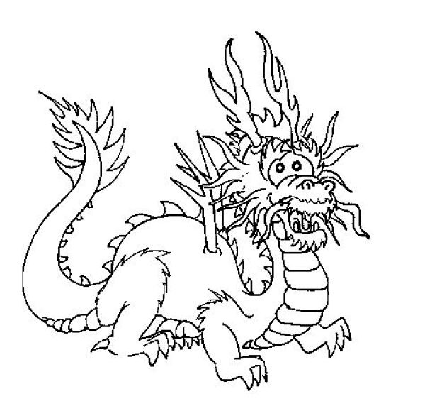 Dragon coloring pages