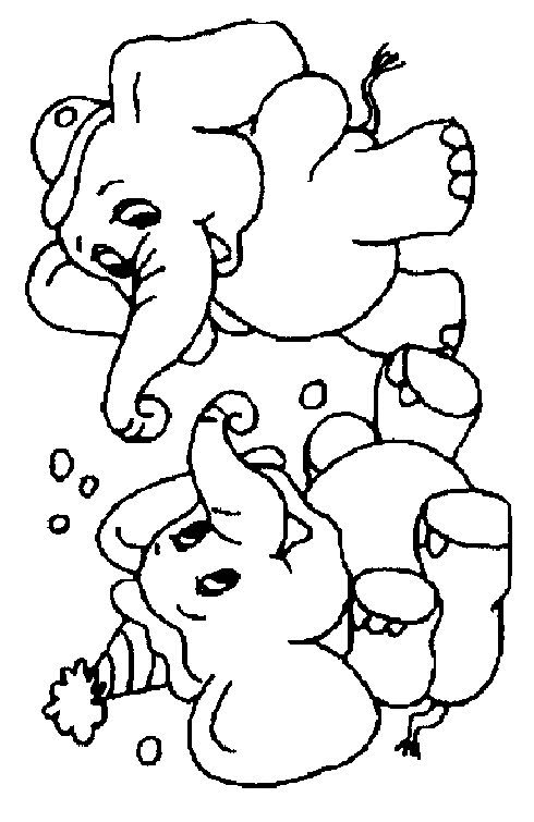 Elephant coloring pages